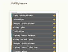 Tablet Screenshot of 1800lights.com